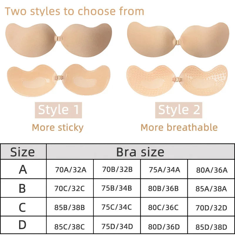Sexy Women's Bra Invisible Pus - đánh giá và giá Strapless Bra Adhesive